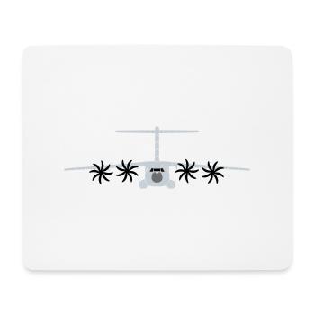 A400M grau - Mousepad (Querformat) - Weiß - Vorne