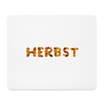 Herbst - Mousepad (Querformat) - Weiß - Vorne