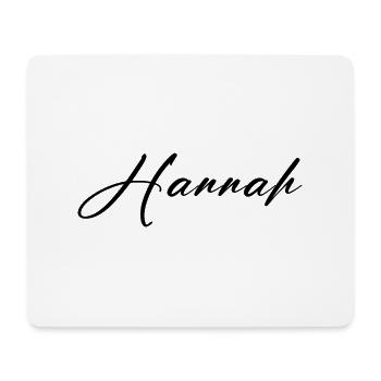 hannah - Mousepad (Querformat) - Weiß - Vorne