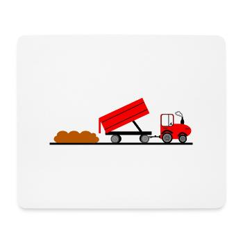 Tractor - Mouse Pad (horizontal) - white - Front