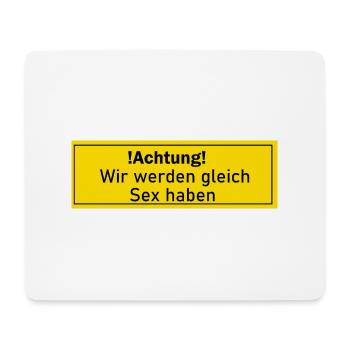 Sex Liebe machen Geschenk Geschenkidee Mann Frau - Mousepad (Querformat) - Weiß - Vorne