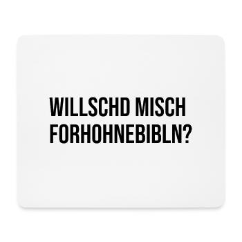 Erzgebirge Sachsen Mundart forhohnebibln - Mousepad (Querformat) - Weiß - Vorne