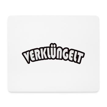Verklüngelt T-Shirt Kater Bier Alkohol - Mousepad (Querformat) - Weiß - Vorne