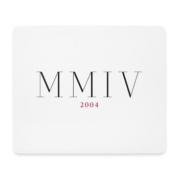 Römischezahl Geburtsjahr Made in 2004 - Mousepad (Querformat) - Weiß - Vorne