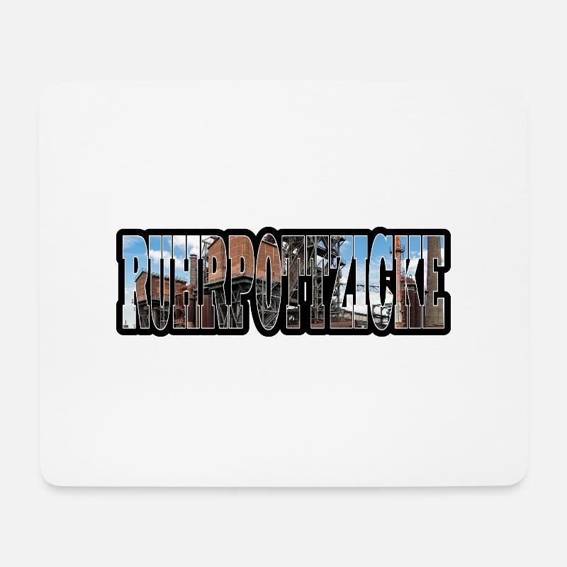 Ruhrpottzicke - Mousepad (Querformat) - Weiß