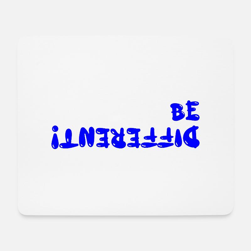 be different - Mousepad (Querformat) - Weiß