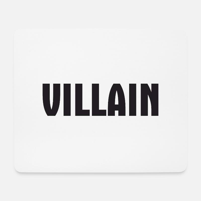 Villain - Mousepad (Querformat) - Weiß