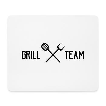 grill team - Mousepad (Querformat) - Weiß - Vorne