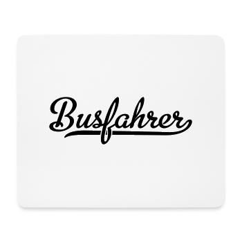 Busfahrer - Mousepad (Querformat) - Weiß - Vorne