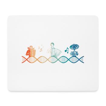 Accodeon liegt in meiner DNA - Mousepad (Querformat) - Weiß - Vorne