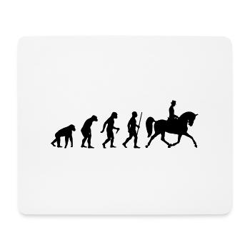 Evolution Dressurreiter I - Mousepad (Querformat) - Weiß - Vorne