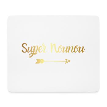 Super Golden Nanny - Nanny Gift - Mouse Pad (horizontal) - white - Front