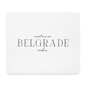 Belgrade : joie de vivre, histoire, style urbain - Tapis de souris (format paysage) - blanc - Devant
