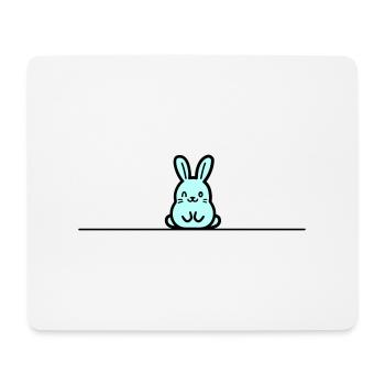Hase Ostern Symbol - Mousepad (Querformat) - Weiß - Vorne