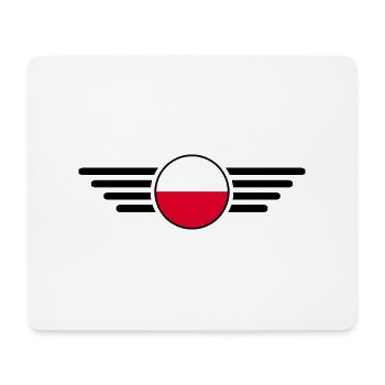 Polen Stil T-Shirt - Mousepad (Querformat) - Weiß - Vorne