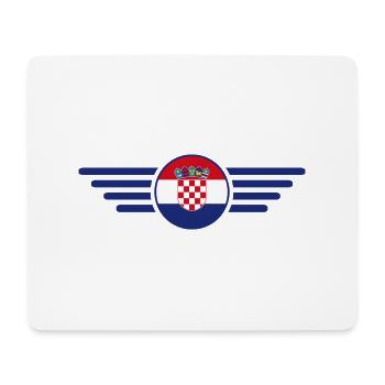 Croatie Style Design T-shirt - Tapis de souris (format paysage) - blanc - Devant