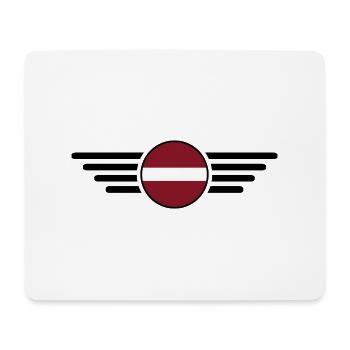 Latvia Style Design T-Shirt - Mouse Pad (horizontal) - white - Front