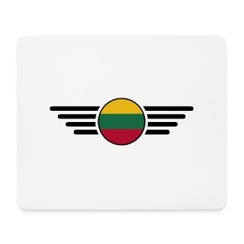 Litauen Stil Design T-Shirt - Mousepad (Querformat) - Weiß - Vorne