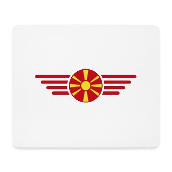 Mazedonien Stil Design T-Shirt - Mousepad (Querformat) - Weiß - Vorne