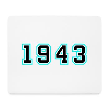 1943 Jahr Geburtstag - Mousepad (Querformat) - Weiß - Vorne