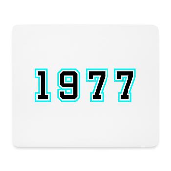 1977 Jahr Geburtstag - Mousepad (Querformat) - Weiß - Vorne