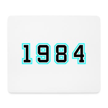 1984 Année Anniversaire - Tapis de souris (format paysage) - blanc - Devant
