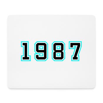 1987 Year Birthday - Mouse Pad (horizontal) - white - Front