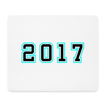 2017 Jahr Geburtstag - Mousepad (Querformat) - Weiß - Vorne