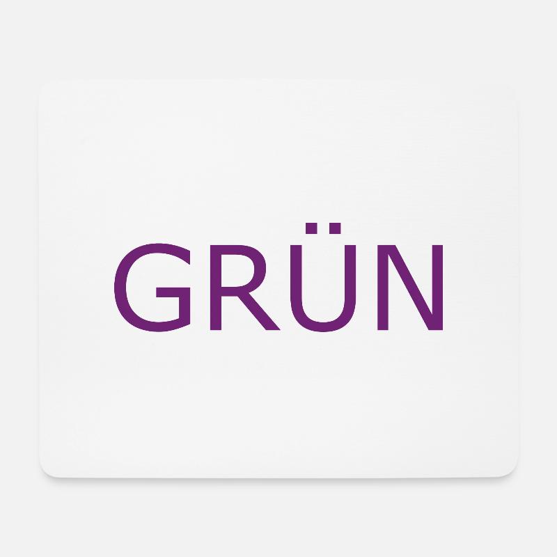 GRÜN in LILA - Mousepad (Querformat) - Weiß