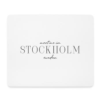 Stockholm Stil Desing T-Shirt - Mousepad (Querformat) - Weiß - Vorne