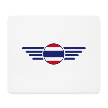 Thailand Stil Design T-Shirt - Mousepad (Querformat) - Weiß - Vorne