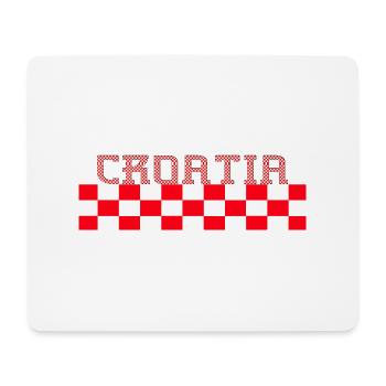 Kroatien hrvatska kroatien hrv hr zagreb geteilt - Mousepad (Querformat) - Weiß - Vorne