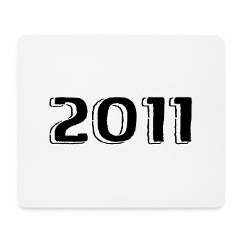 Millésime 2011 Naissance Anniversaire Rétro 2011 - Tapis de souris (format paysage) - blanc - Devant