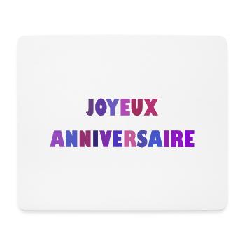 ALLES GUTE ZUM GEBURTSTAG. ALLES GUTE ZUM GEBURTSTAG. JAHRESTAG. - Mousepad (Querformat) - Weiß - Vorne