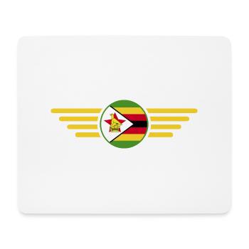 J’aime le Zimbabwe, T-shirt design de style élégance - Tapis de souris (format paysage) - blanc - Devant