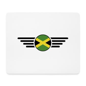 J’aime la Jamaïque, Style Design T-Shirt - Tapis de souris (format paysage) - blanc - Devant