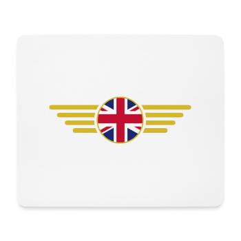 J’aime la Grande-Bretagne Royaume-Uni, T-shirt Style Design - Tapis de souris (format paysage) - blanc - Devant