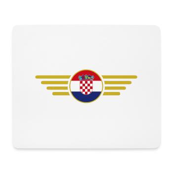 J’aime la Croatie, T-shirt design de style élégance - Tapis de souris (format paysage) - blanc - Devant