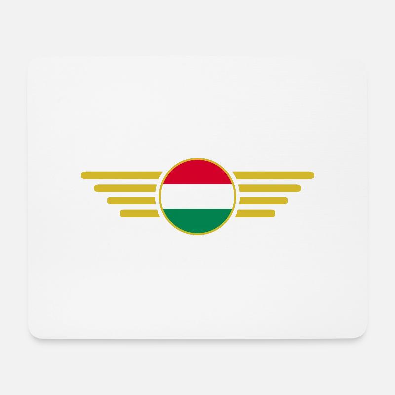 Ich liebe Ungarn, Eleganz Stil Design T-Shirt - Mousepad (Querformat) - Weiß