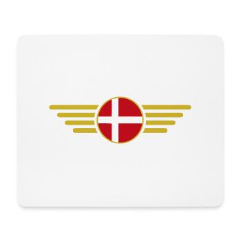 I love Denmark, elegance style design clothing - Mouse Pad (horizontal) - white - Front