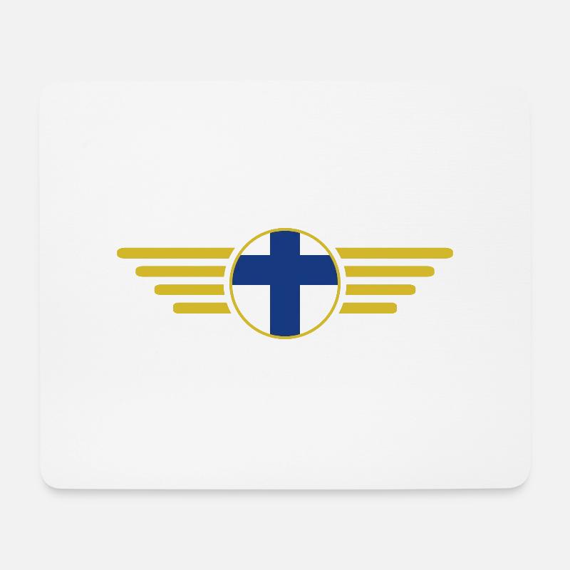 Ich liebe Finnland, Stil Design T-Shirt, Kleidung - Mousepad (Querformat) - Weiß