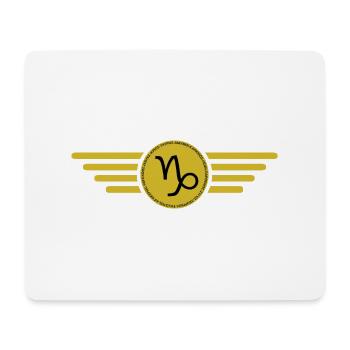 Sternzeichen Steinbock, exklusives T-Shirt Design - Mousepad (Querformat) - Weiß - Vorne