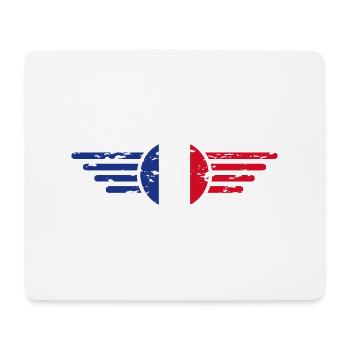 I Love France Elegance Style Design T-Shirt - Mouse Pad (horizontal) - white - Front