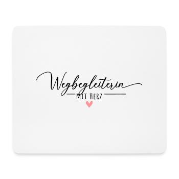 Wegbegleiterin mit Herz - Mousepad (Querformat) - Weiß - Vorne