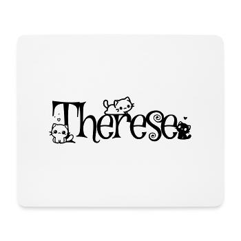 Therese Name Vorname Kätzchenname - Mousepad (Querformat) - Weiß - Vorne