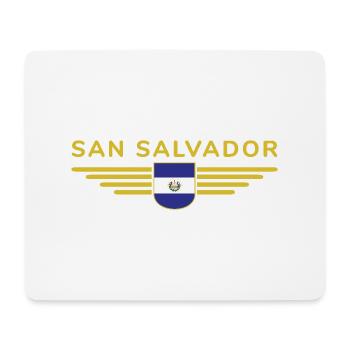 Conception du t-shirt San Salvador - Tapis de souris (format paysage) - blanc - Devant