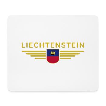 Liechtenstein T-Shirt Design für Fans - Mousepad (Querformat) - Weiß - Vorne