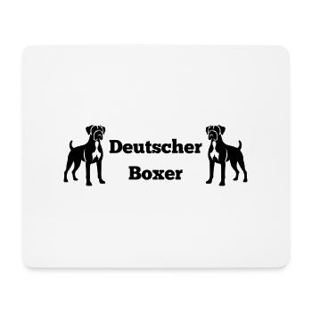 Deutscher Boxer - Mousepad (Querformat) - Weiß - Vorne
