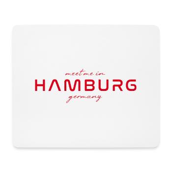 T-shirt Hambourg – Hafenstadt-Style - Tapis de souris (format paysage) - blanc - Devant
