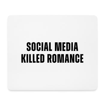 les réseaux sociaux ont tué la romance - Tapis de souris (format paysage) - blanc - Devant